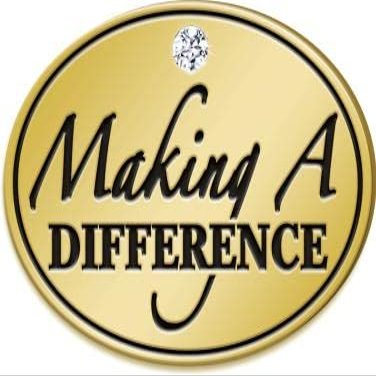 Crown Awards Making A Difference with Gem Pins, Making A Difference with Gem Pin with Blue Velvet Presentation Case, 30 Pack, Prime