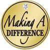 Crown Awards Making A Difference with Gem Pins, Making A Difference with Gem Pin with Blue Velvet Presentation Case, 30 Pack, Prime view 1