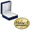 Crown Awards Making A Difference with Gem Pins, Making A Difference with Gem Pin with Blue Velvet Presentation Case, 30 Pack, Prime view 2