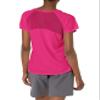 Danskin Women's Mesh Yoke Short Sleeve T-Shirt Berry view 2