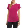 Danskin Women's Mesh Yoke Short Sleeve T-Shirt Berry view 3