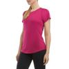Danskin Women's Mesh Yoke Short Sleeve T-Shirt Berry view 4