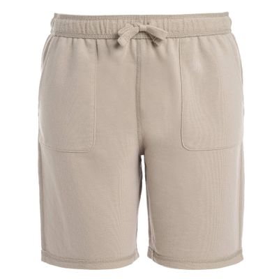 Izod Big Boys School Uniform Sensory-Friendly Knit Short, Khaki, 8
