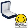 Employee Of The Month Smile Pins, Employee Of The Month Smile Pin With Blue Velvet Presentation Case, 100 Pack view 2