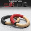 Synergee Wood Olympic Gymnastics Rings 1.25" Grip With Adjustable Straps For Pull Ups Dips and Muscle Ups. Red and Black Grip Tape Included. view 3