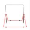 BalanceFrom Gymnastics Bar for Kids Height Adjustable Horizontal Kip Bar Folding Gymnastics Junior Training Bar, Pink view 2