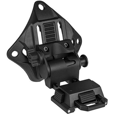 CNC Machined Night Vision Arm with Integrated NVG Helmet Mount Shroud (Black)