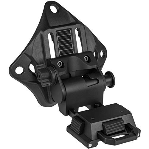 CNC Machined Night Vision Arm with Integrated NVG Helmet Mount Shroud (Black)