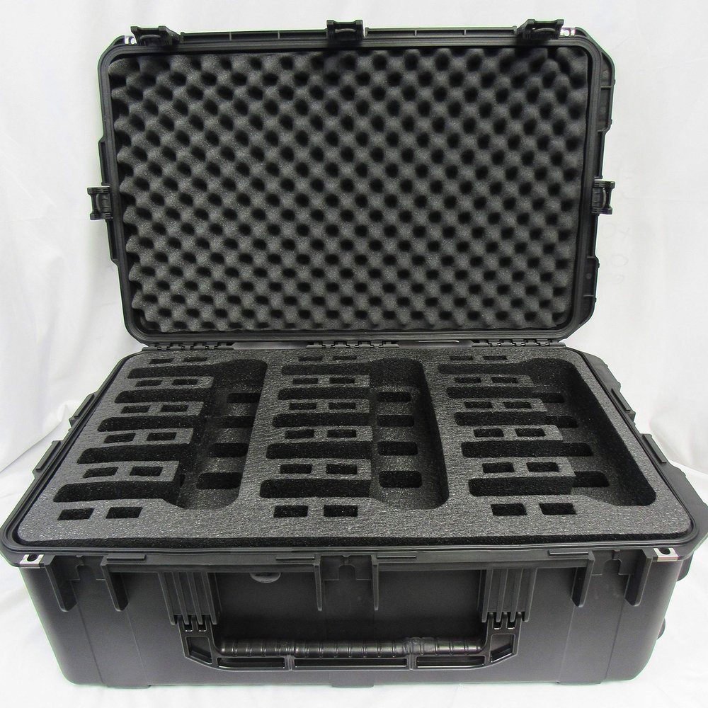 Pelican Air Case 1615 with 15 Gun Polyethylene Foam Insert Range Case (CASE & Foam)