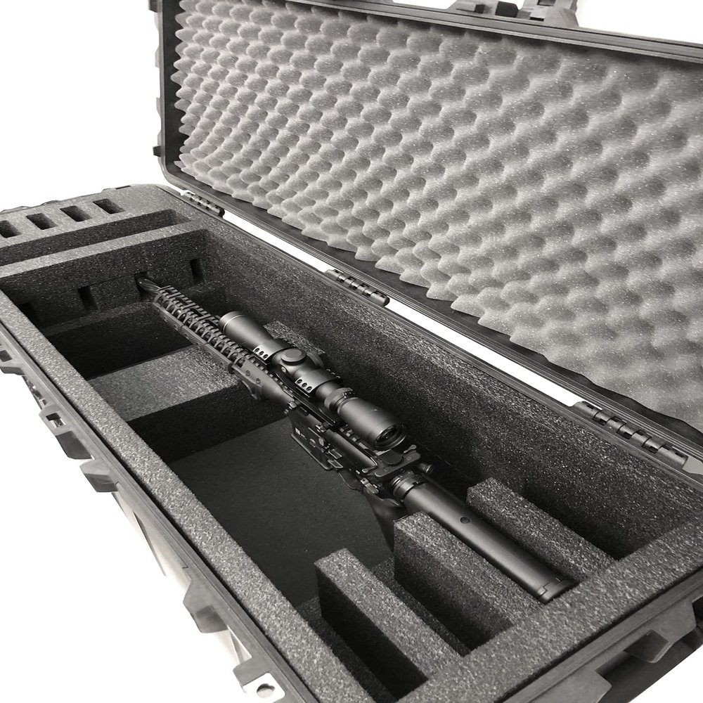 Pelican 1740 Foam Insert Fits 4 Rifles up to 35, High-Density Protective Case Foam (Case Not Included)