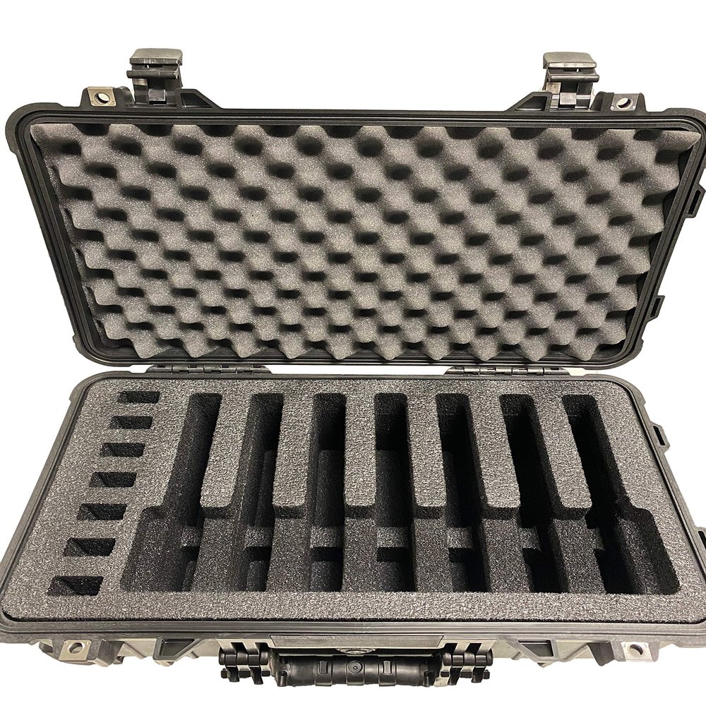 Pelican Air Case 1535 Range Case Foam Insert for 7 Handguns and Magazines (Foam ONLY)