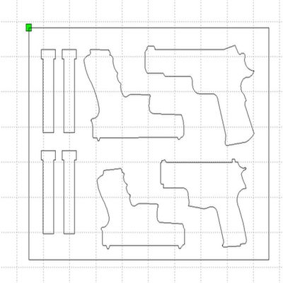 Pelican Case 1495 Custom Foam Insert for 4 Handguns and Magazines (Polyethylene)