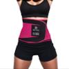 ACTIVLI Workout Sweat Band Waist Trainer for Women - A Perfect Stretchable and Breathable Back Support Belt (Pink, S-M) view 1