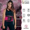 ACTIVLI Workout Sweat Band Waist Trainer for Women - A Perfect Stretchable and Breathable Back Support Belt (Pink, S-M) view 2