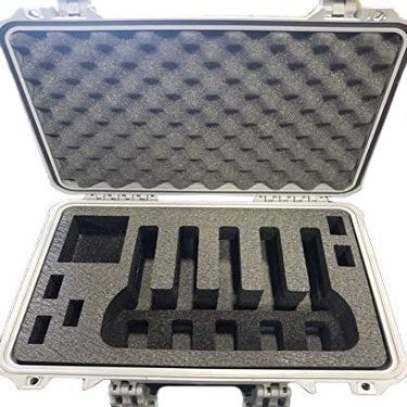Pelican Case 1500 Range Case Foam Insert for 5 Handguns and Magazines (CASE & Foam)