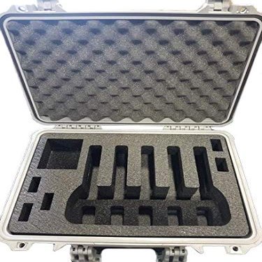 Pelican Case 1500 Range Case Foam Insert for 5 Handguns and Magazines (CASE & Foam)