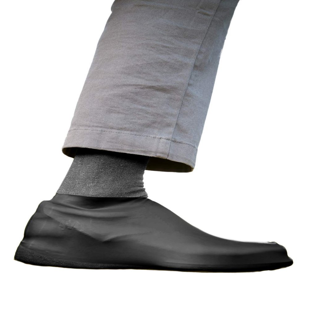 veloToze Roam - Commuting Shoe Cover - Works with Any Shoes - for Cycling, Commute, Flat Pedals, ebike, Walking Black