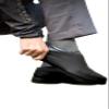 veloToze Roam - Commuting Shoe Cover - Works with Any Shoes - for Cycling, Commute, Flat Pedals, ebike, Walking Black view 2
