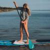 MoiShow SUP Paddle - Adjustable 3 Pieces Stand Up Paddle Board Paddle with Unique Lock Design Floating Alloy Shaft Paddleboard Paddle view 2