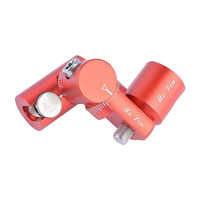 AMEYXGS Archery V-Bar Connector Single Side Bow Stabilizer Quick Mount Disconnect Adjustable Bow Rod Stabilizer for Compound Recurve Bow (Red)
