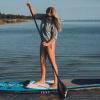 MoiShow SUP Paddle - Adjustable 3 Pieces Stand Up Paddle Board Paddle with Unique Lock Design Floating Alloy Shaft Paddleboard Paddle view 2