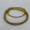18inch Jadeite Jade Necklace,Round Green sugilite red Yellow Jewelry Chain with Clasp Raw Stone Necklace, Chinese Jade,Solid Stone 6-14mm (White) view 2