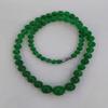 18inch Jadeite Jade Necklace,Round Green sugilite red Yellow Jewelry Chain with Clasp Raw Stone Necklace, Chinese Jade,Solid Stone 6-14mm (White) view 3