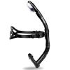 Seago Swim Snorkel for Lap Swimming, Dry Top Front Swimmer Gear for Adult Youth, Training Equipment in Pool and Open Water with Comfy Easy to Adjust Head Pads Food-Grade Silicone Mouthpiece view 1