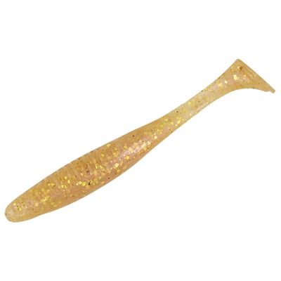 Bait Breath Eggtail Shad 4.3" #854 Pearl Glow/Gold