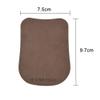 AMEYXGS 2pcs Archery Bow Grip Saddle Pad Cover Leather Self-Adhesive Bow Handle Protector Non-Slip for Tranditional Longbow Recurve Bow (Brown) view 2
