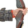 AMEYXGS 2pcs Archery Bow Grip Saddle Pad Cover Leather Self-Adhesive Bow Handle Protector Non-Slip for Tranditional Longbow Recurve Bow (Black) view 4