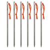 TiTo Titanium Tent Pegs Stakes Lightweight Snowfield Grassland Heavy Duty Tent Nails for Outdoor Camping Hiking and Plant Support Garden Stakes 4pcs/6pcs (8300mm-6pcs) view 1