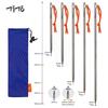 TiTo Titanium Tent Pegs Stakes Lightweight Snowfield Grassland Heavy Duty Tent Nails for Outdoor Camping Hiking and Plant Support Garden Stakes 4pcs/6pcs (8300mm-6pcs) view 2