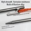 TiTo Titanium Tent Pegs Stakes Lightweight Snowfield Grassland Heavy Duty Tent Nails for Outdoor Camping Hiking and Plant Support Garden Stakes 4pcs/6pcs (8300mm-6pcs) view 3