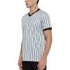 TopTie Custom Basketball Referee Jersey, Personalized Men's Grey Shirt with Black Pinstripes-Printing-S view 2