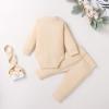 Bmnmsl Newborn Baby Boy Fall Clothes 3 6 12 18 24 Months Outfits Long Sleeve Knitted Cotton Romper & Pants Infant Winter Sets view 3
