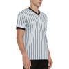 TopTie Custom Basketball Referee Jersey, Personalized Men's Grey Shirt with Black Pinstripes-Printing-2XL view 3