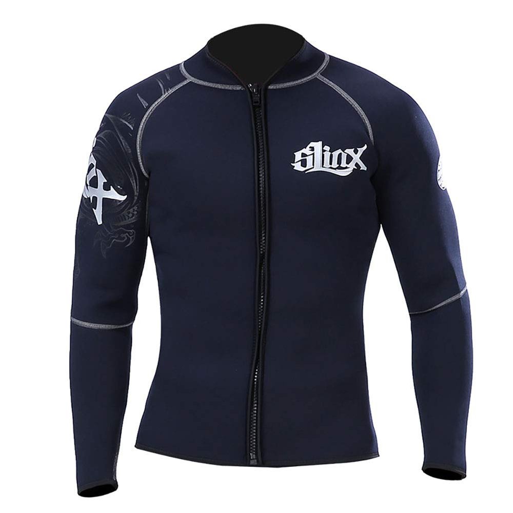 3Mm Neoprene Jacket Wetsuit Fleece Lining Keep Warm Diving Suit for Surfing Windsurfing Swimwear Boating Scuba,XL
