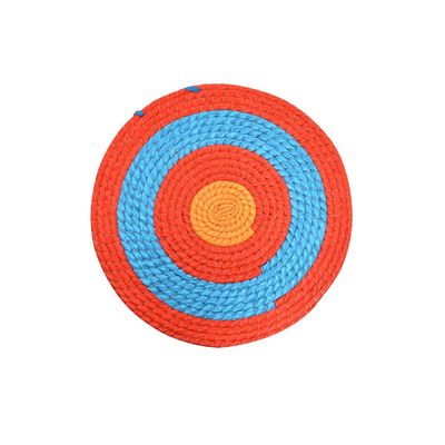 Archery Target Hand-Made Straw Target 50CM Traditional Solid Straw Target for Outdoor Shooting Practice (7Layer)