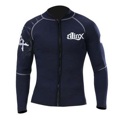 3Mm Neoprene Jacket Wetsuit Fleece Lining Keep Warm Diving Suit for Surfing Windsurfing Swimwear Boating Scuba,XXXL