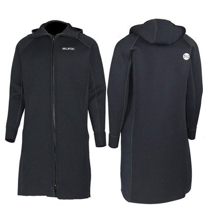3Mm Neoprene Windbreaker Men Diving Jacket Winter Swimming Snorkling Surfing Thermal Hooded Long Coat