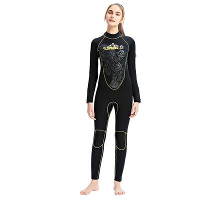 5Mm Wetsuits Women Diving Suits Zipper Sleeve Neoprene Surf Wet Suit Jumpsuit Full Bodysuit,XL