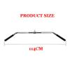 ZXFF 45in Triceps Fitness Cable Accessories. LAT Pull-Down Bar with Rubber Handle, Source Line Crossover Machine and Strength Training Accessories (Size : L114cm) view 2