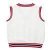 JanJean Kids Boys Girls V Neck Sweater Vest Sleeveless Pullover Kintted Waistcoat Jumper Casual Knitwear School Uniform White 4 view 4
