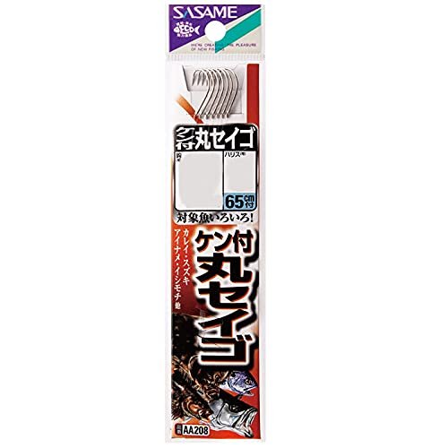 Sasame Needle AA208 Round Seigo with Ken, White, Thread Included, No. 12-3