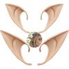 yuntop 2 Pair Cosplay Fairy Pixie Elf Ears Christmas Anime Party Latex Ears Nature Color view 1