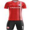 ORKY Custom Soccer Uniform Men Boys Girls Quick Dry Jersey with Short, Personalize Name Number ShirtRed 5XS view 1