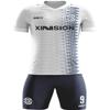 ORKY Custom Soccer Uniform Men Boys Girls Quick Dry Jersey with Short, Personalize Name Number ShirtWhite 5XS view 1