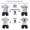 ORKY Custom Soccer Uniform Men Boys Girls Quick Dry Jersey with Short, Personalize Name Number ShirtWhite 5XS view 3