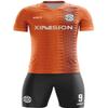 ORKY Custom Soccer Uniform Men Boys Girls Quick Dry Jersey with Short, Personalize Name Number Shirt (Orange 5XL) view 1